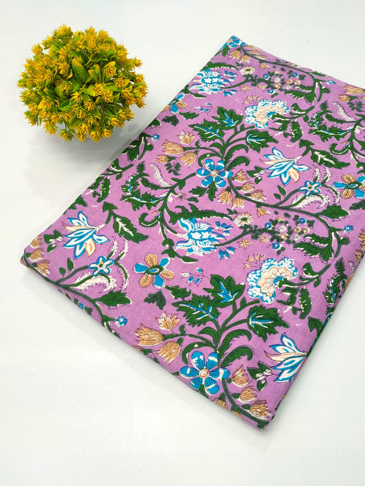 Hand Block Pure Cotton Dress material