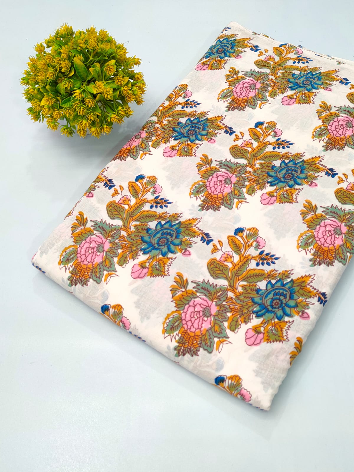 Hand Block Pure Cotton Dress material