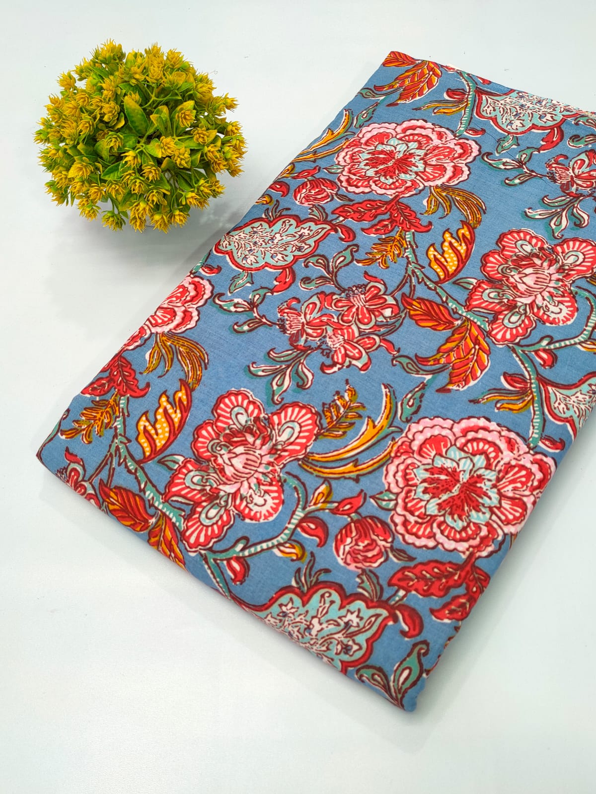 Hand Block Pure Cotton Dress material