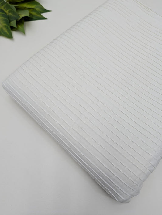 Pin Tuck Cotton Fabrics for dress material