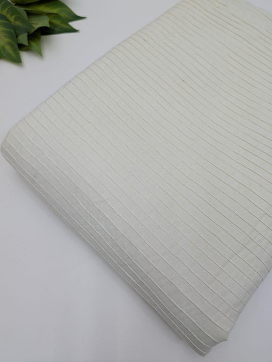 Pin Tuck Cotton Fabrics for dress material