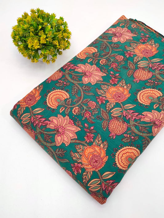 Sanganeri Hand Block Pure Cotton Fabric - JBRHSF33