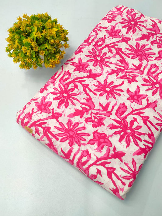 Pure Cotton Fabric Screen Printed