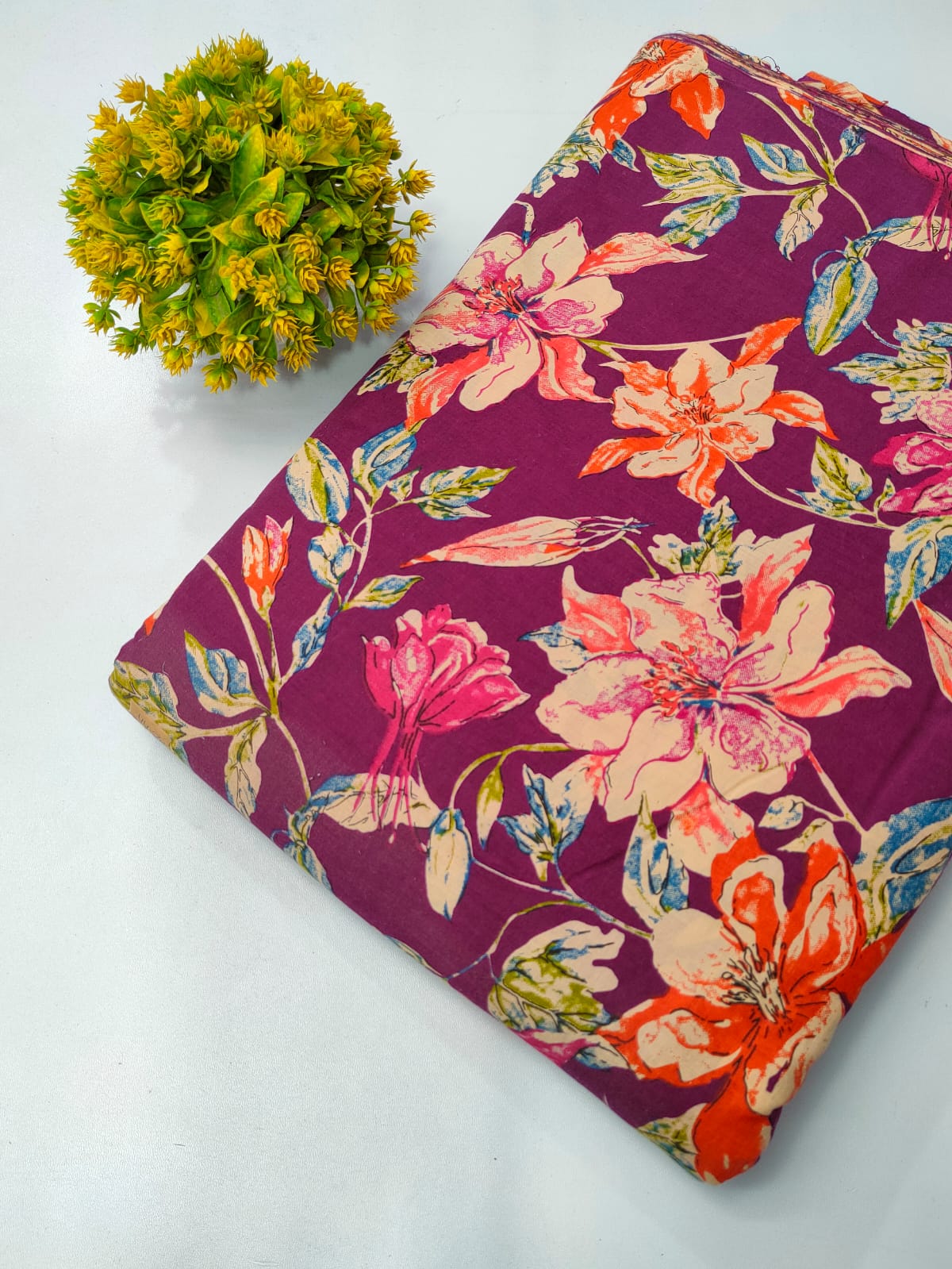 Pure Cotton Fabric Screen Printed