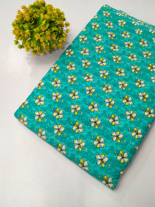 Pure Cotton Fabric Screen Printed