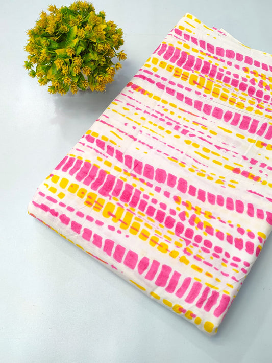 Pure Cotton Fabric Screen Printed