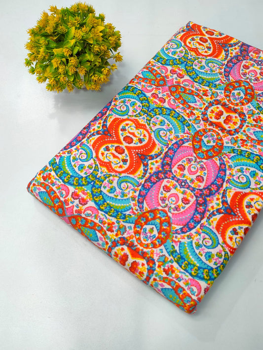 Pure Cotton Fabric Screen Printed
