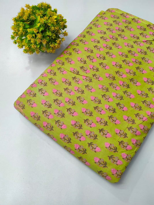 Pure Cotton Fabric Screen Printed