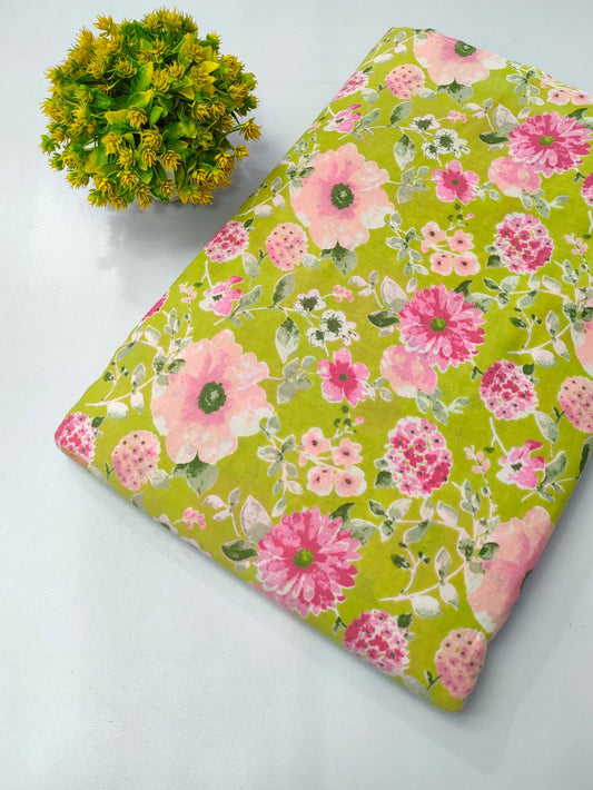 Pure Cotton Fabric Screen Printed