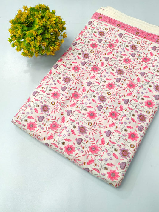 Pure Cotton Fabric Screen Printed