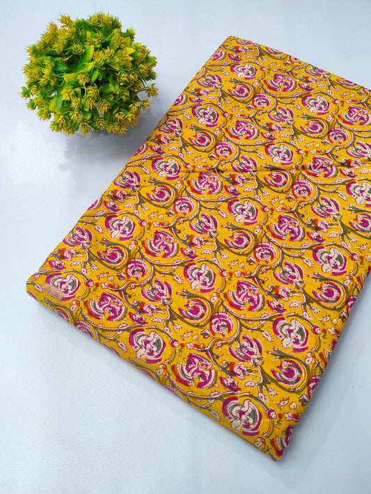 Pure Cotton Fabric Screen Printed