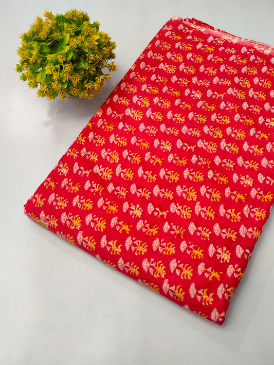 Pure Cotton Fabric Screen Printed