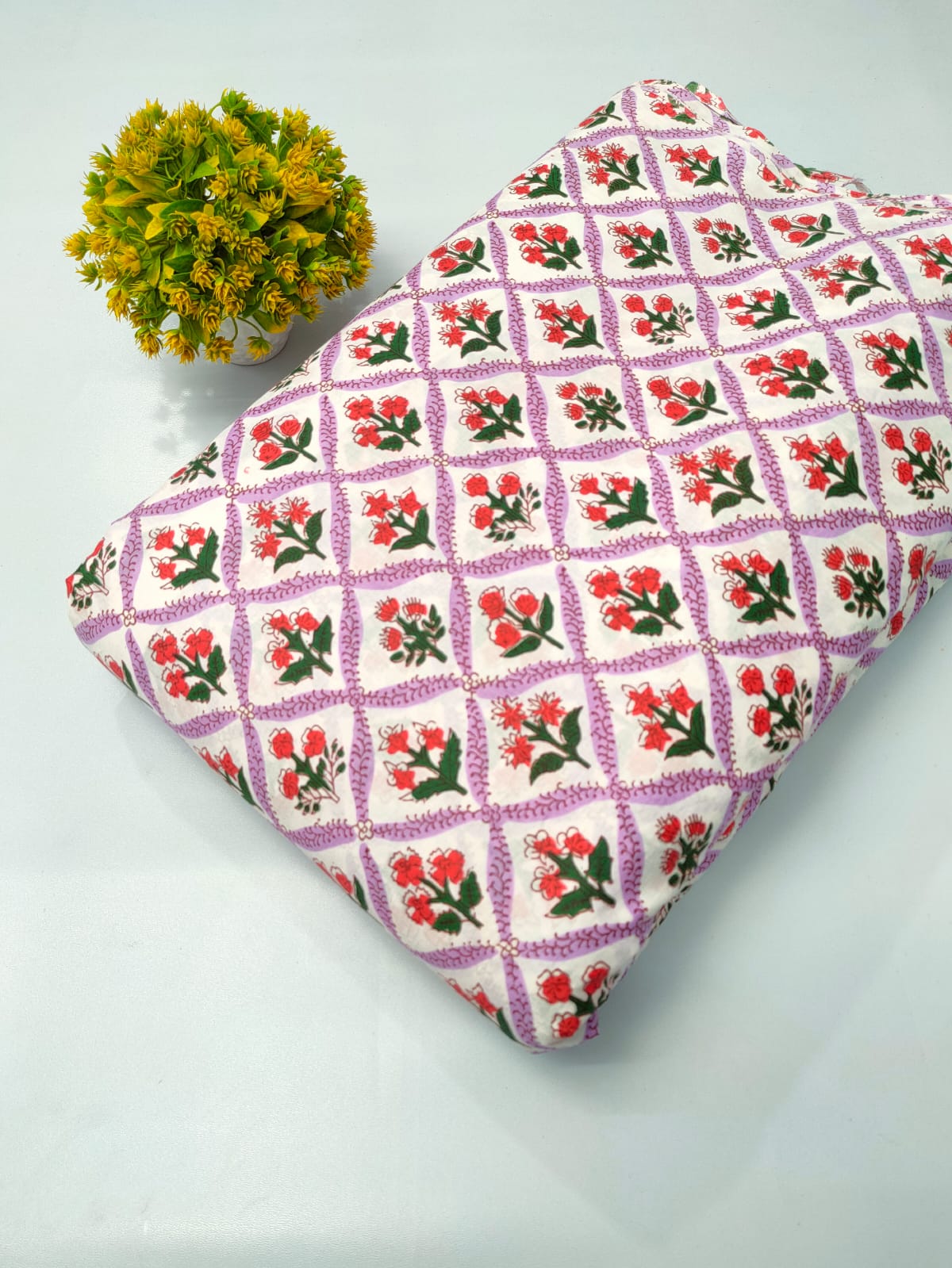 Pure Cotton Fabric Screen Printed