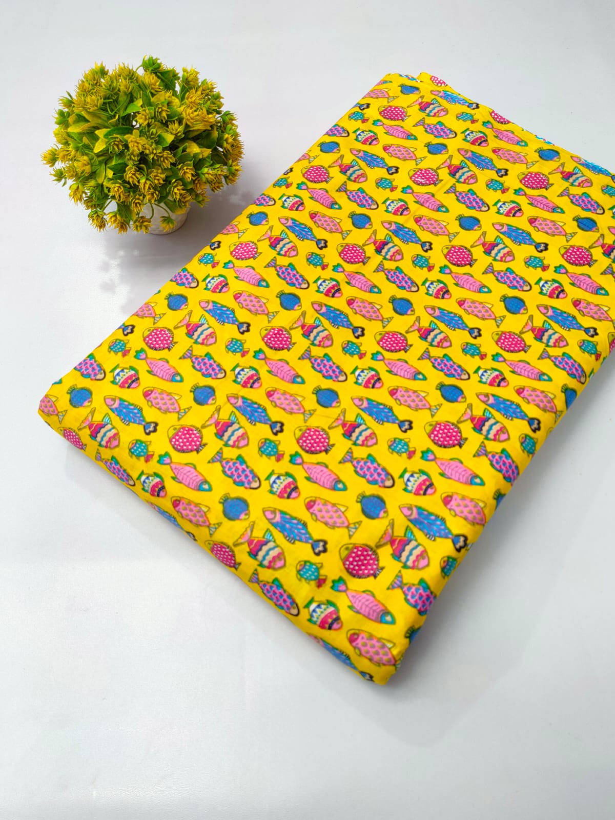 Pure Cotton Fabric Screen Printed