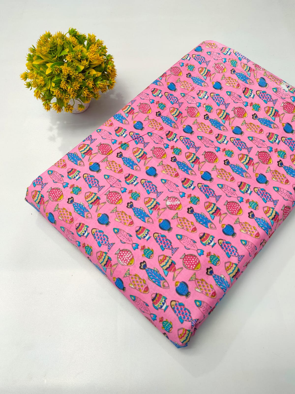 Pure Cotton Fabric Screen Printed