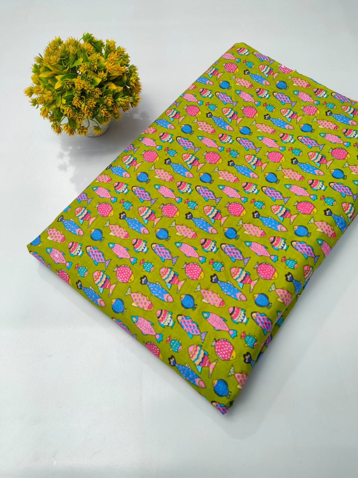 Pure Cotton Fabric Screen Printed