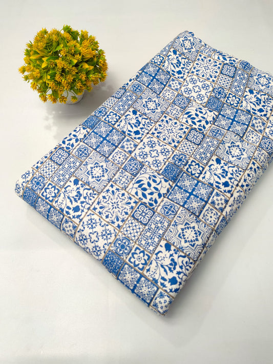 Pure Cotton Fabric Screen Printed