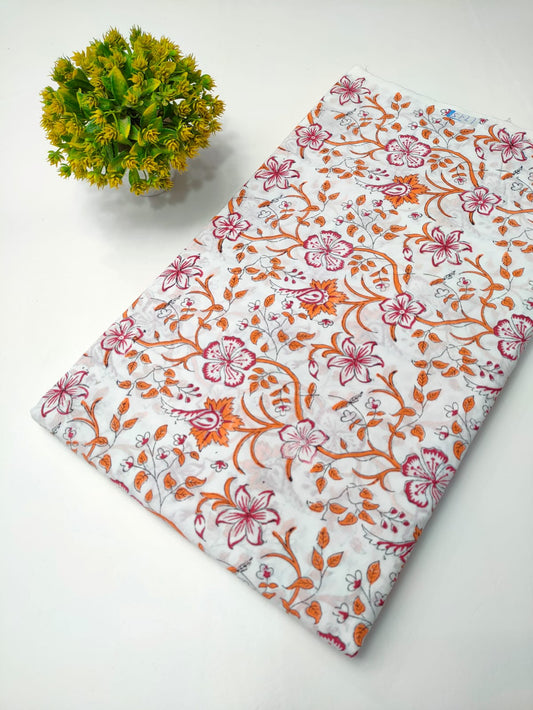 Sanganeri Hand block fabrics
