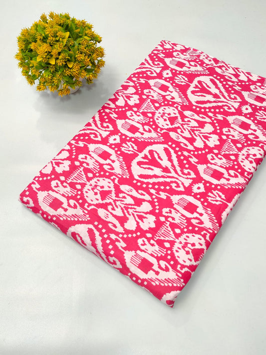 Soft cotton fabric for summer tulsi prints