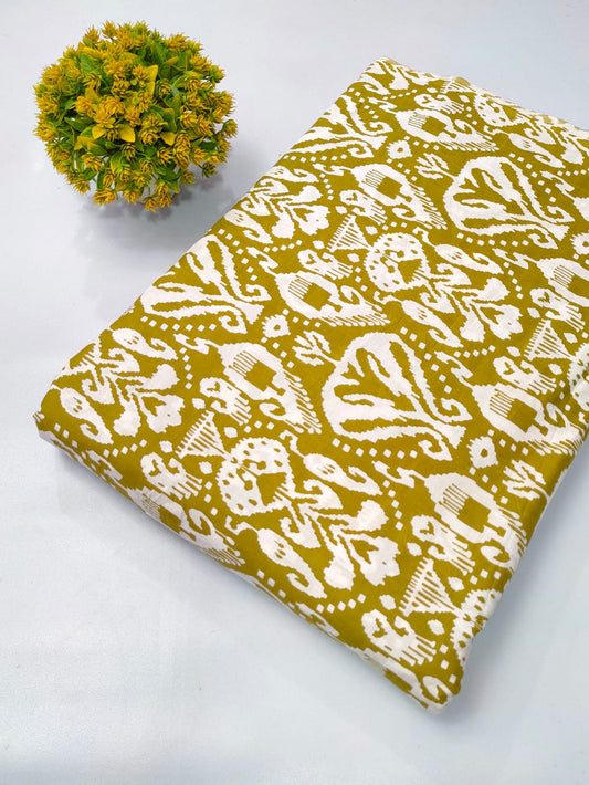 Soft cotton fabric for summer tulsi prints