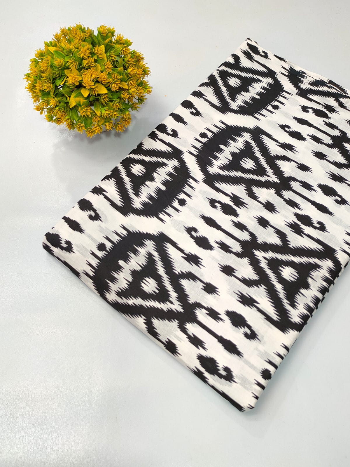 Soft cotton fabric for summer tulsi prints