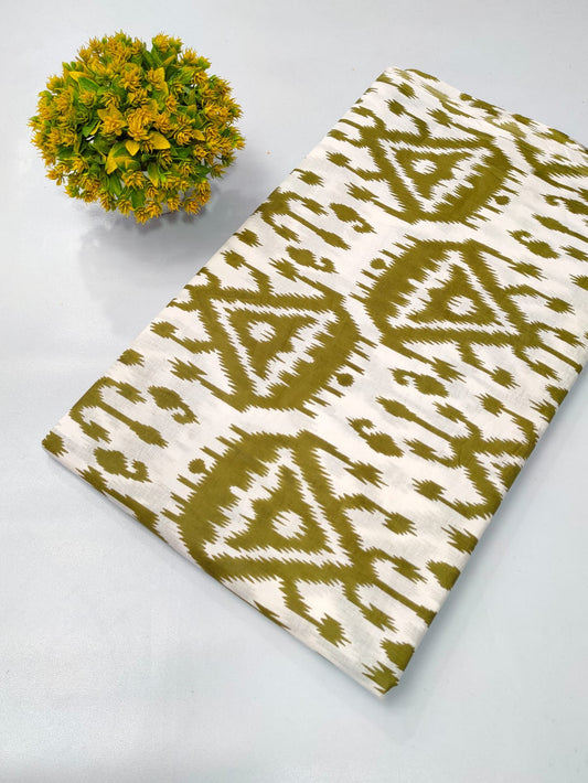 Soft cotton fabric for summer tulsi prints