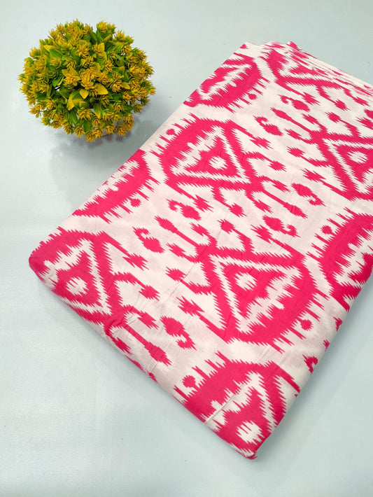 Soft cotton fabric for summer tulsi prints