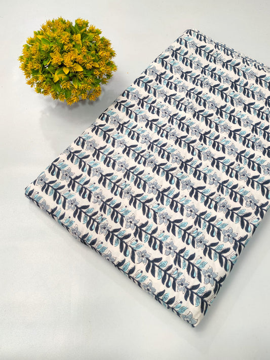 Soft cotton fabric for summer tulsi prints