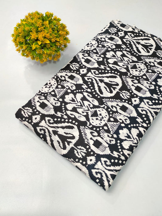 Soft cotton fabric for summer tulsi prints