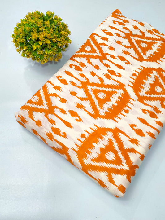 Soft cotton fabric for summer tulsi prints