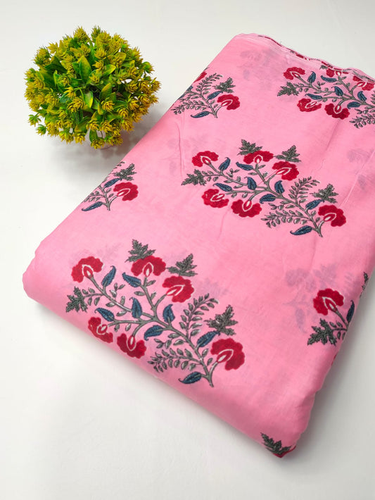 Latest cotton fabrics design