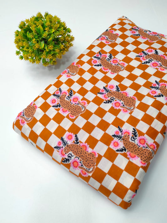 Latest cotton fabrics design