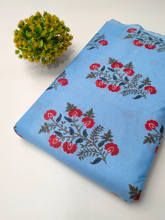 Latest cotton fabrics design