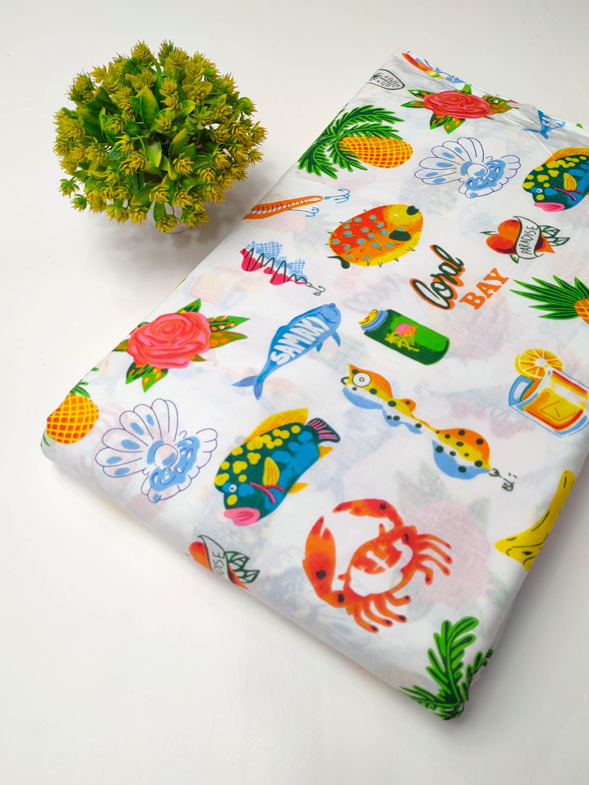 Latest cotton fabrics design