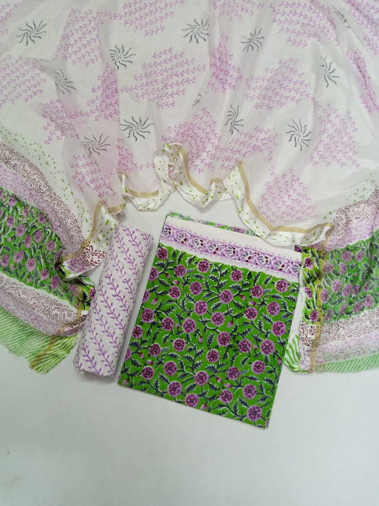 Jaipuri Handblock Printed Cotton Suits