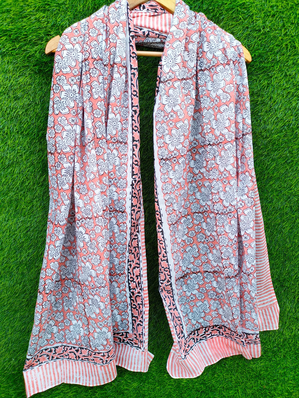 Dupatta Stole 2 meter hand block printed