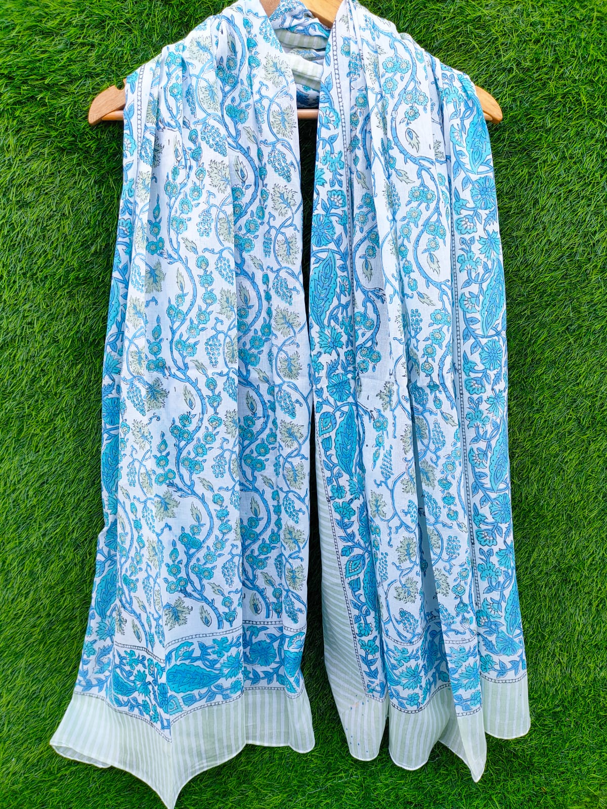 Dupatta Stole 2 meter hand block printed