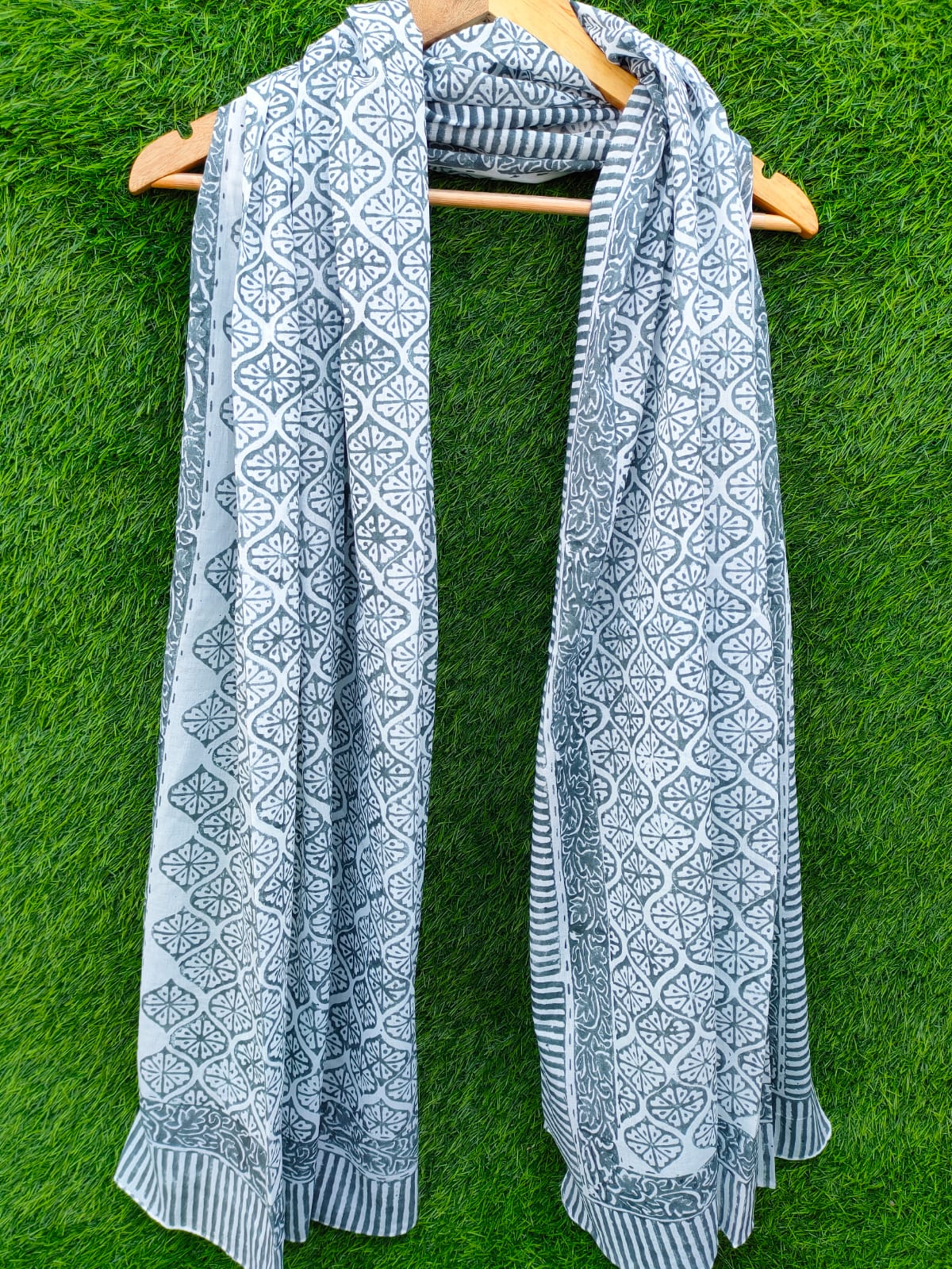 Dupatta Stole 2 meter hand block printed