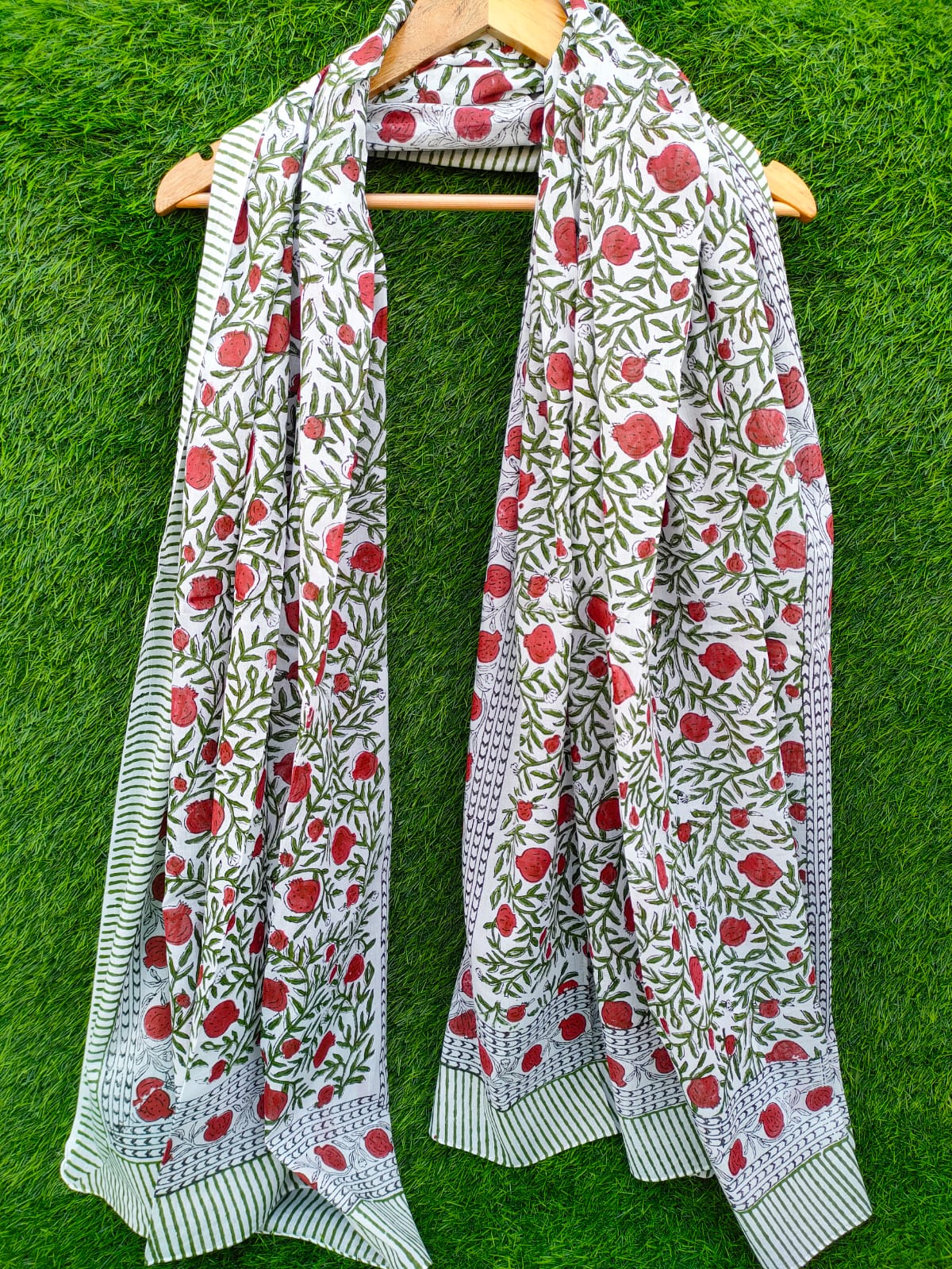 Dupatta Stole 2 meter hand block printed