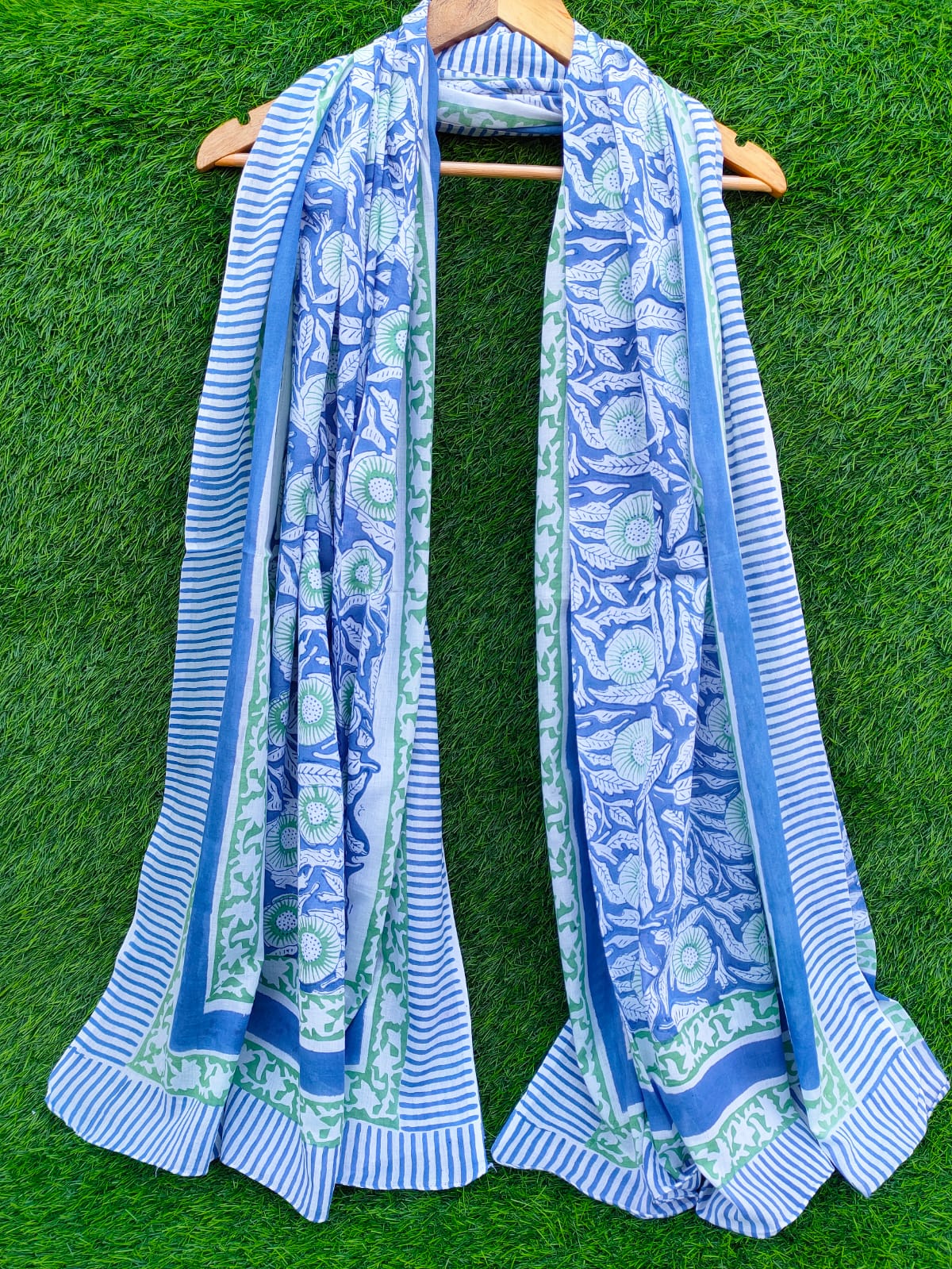 Dupatta Stole 2 meter hand block printed