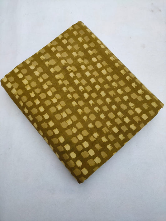 Bagru Pure Cotton Hand Block Fabric - JBRBK651