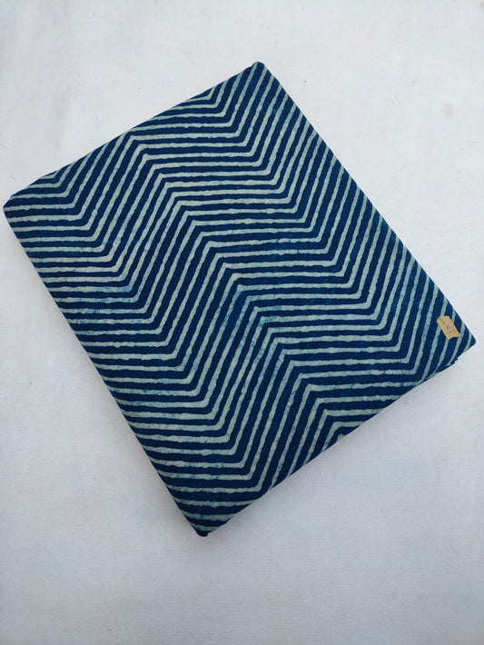 Bagru Pure Cotton Hand Block Fabric - JBRBK661