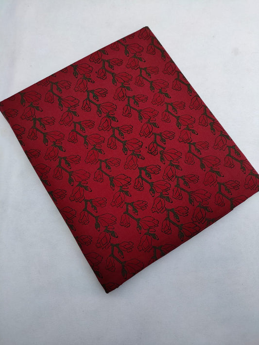 Bagru Pure Cotton Hand Block Fabric - JBRBK689