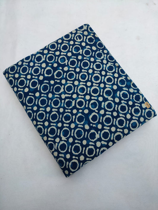 Bagru Pure Cotton Hand Block Fabric - JBRBK690