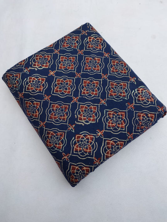 Bagru Pure Cotton Hand Block Fabric - JBRBK700