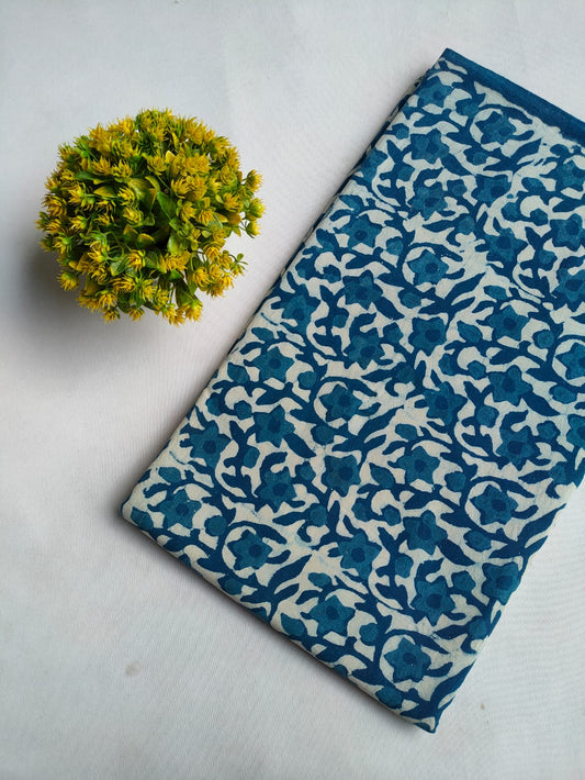 Hand Block Printed Pure Cotton Fabric - JBRFBK51