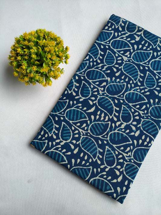 Hand Block Printed Pure Cotton Fabric - JBRFBK53