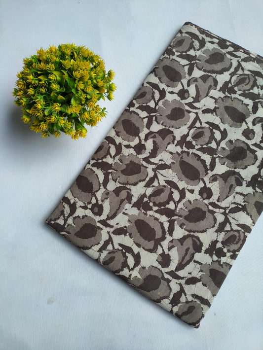 Hand Block Printed Pure Cotton Fabric - JBRFBK69