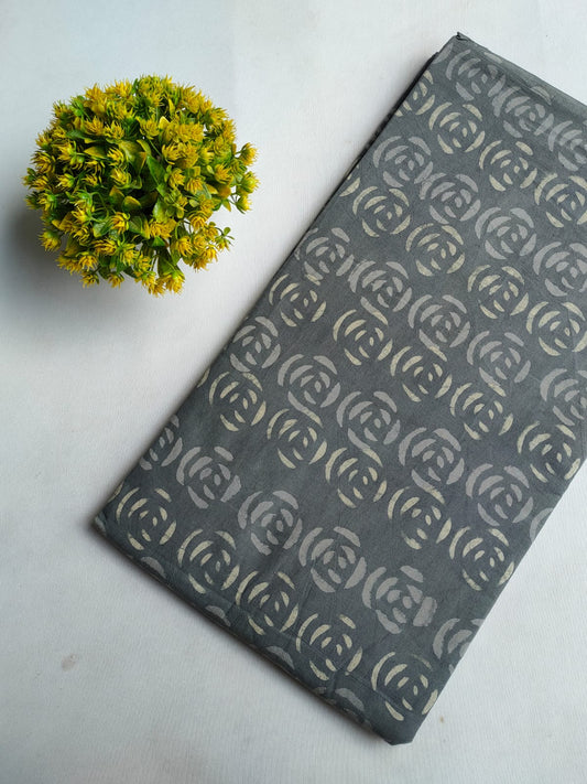 Hand Block Printed Pure Cotton Fabric - JBRFBK70