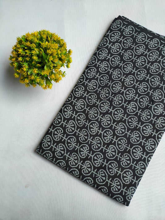 Hand Block Printed Pure Cotton Fabric - JBRFBK84
